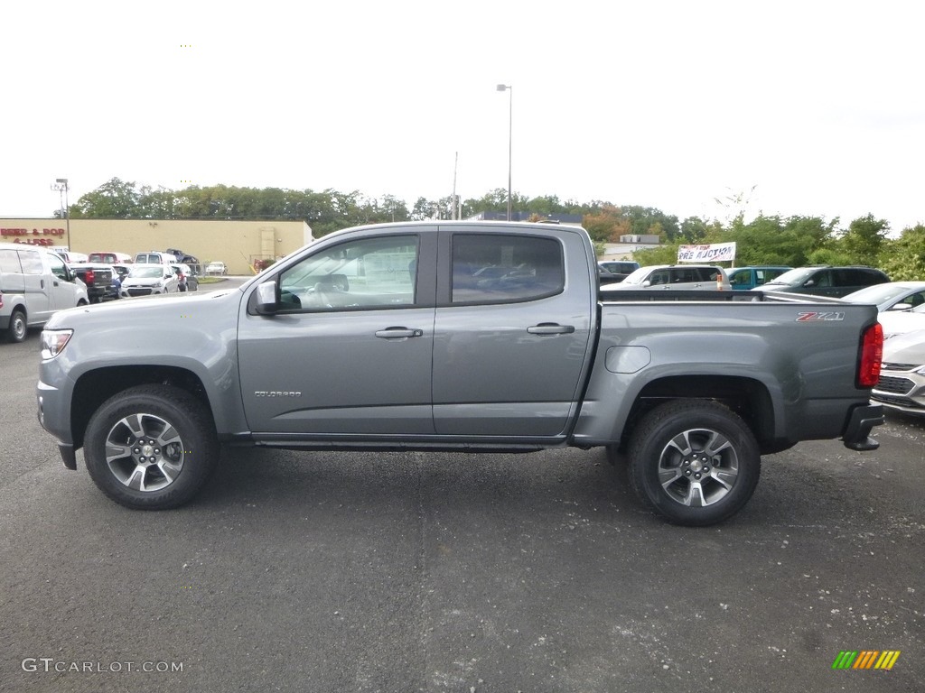 Satin Steel Metallic 2018 Chevrolet Colorado Z71 Crew Cab 4x4 Exterior Photo #122631388
