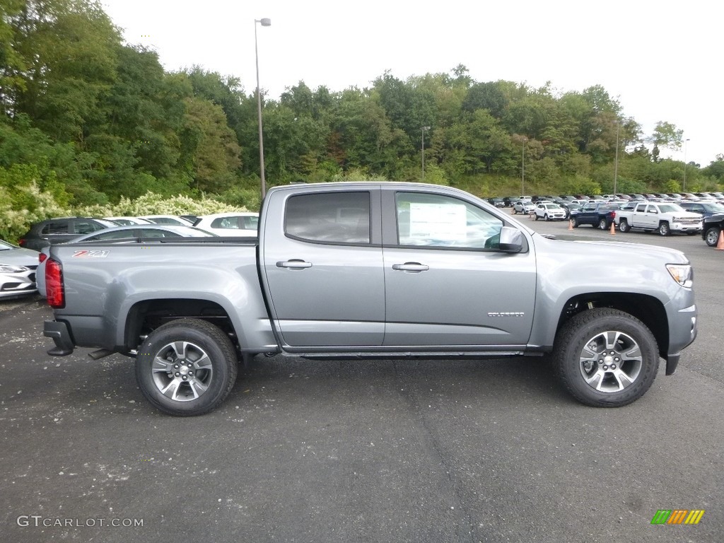 Satin Steel Metallic 2018 Chevrolet Colorado Z71 Crew Cab 4x4 Exterior Photo #122631496