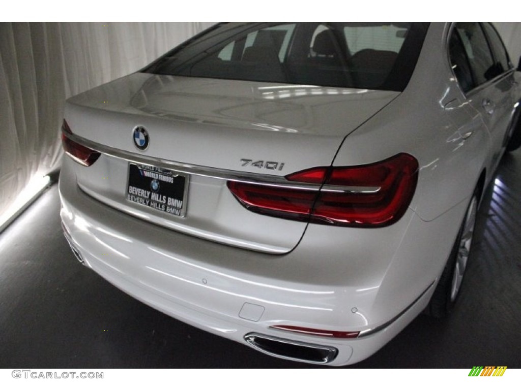 2018 7 Series 740i Sedan - Mineral White Metallic / Cognac photo #4