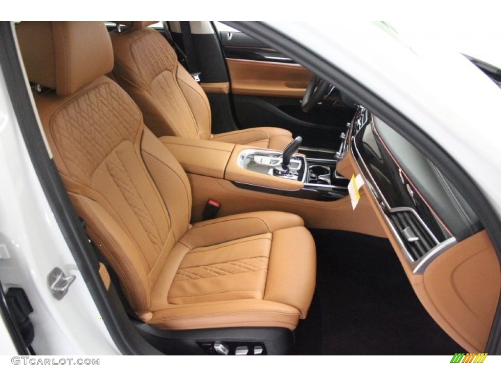 2018 7 Series 740i Sedan - Mineral White Metallic / Cognac photo #5