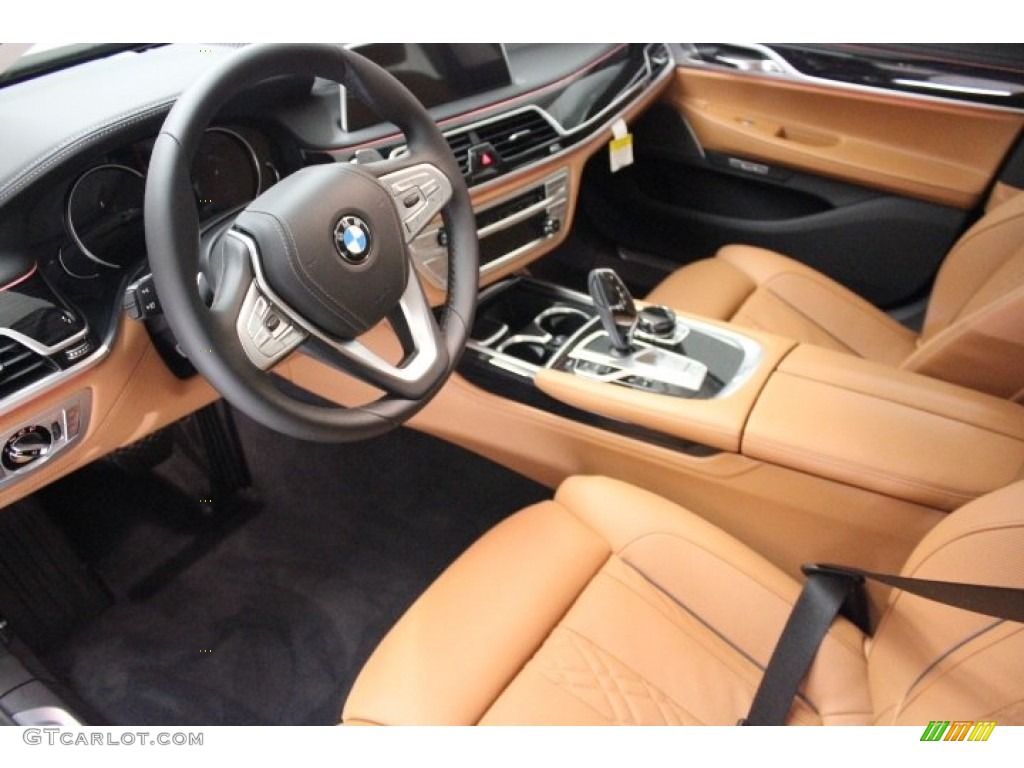 2018 7 Series 740i Sedan - Mineral White Metallic / Cognac photo #6