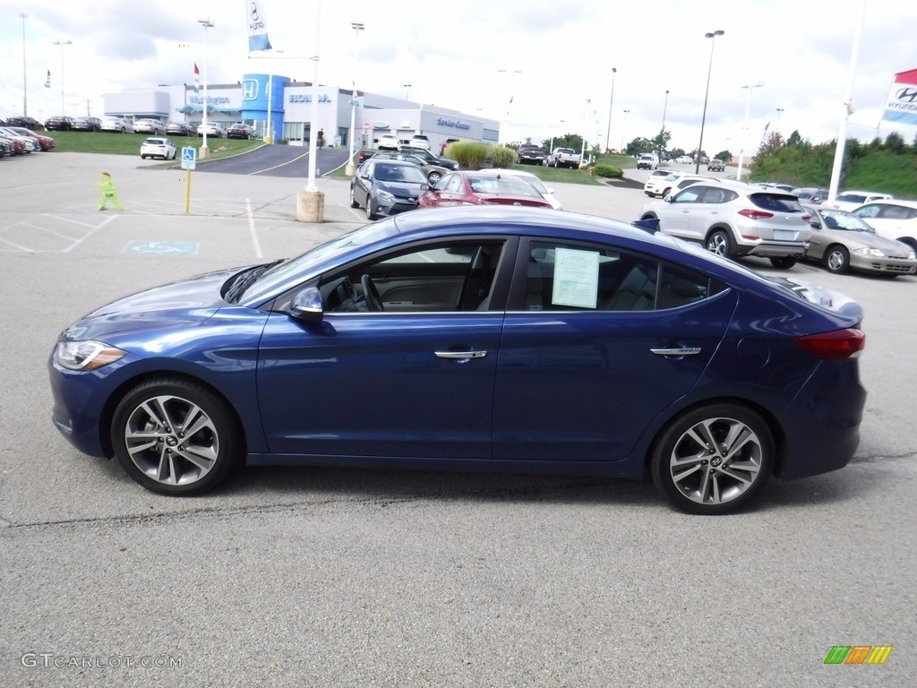 2017 Elantra Limited - Lakeside Blue / Gray photo #6