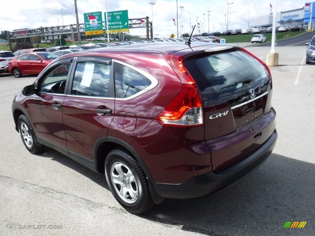 2014 CR-V LX AWD - Basque Red Pearl II / Gray photo #8