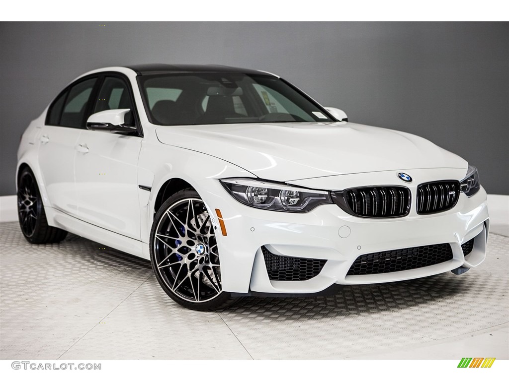 Mineral White Metallic 2018 BMW M3 Sedan Exterior Photo #122634709