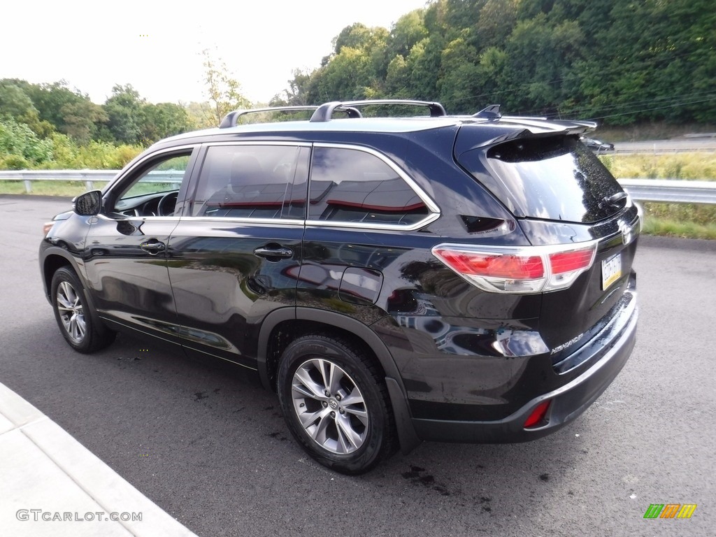 2015 Highlander XLE AWD - Attitude Black Metallic / Black photo #8