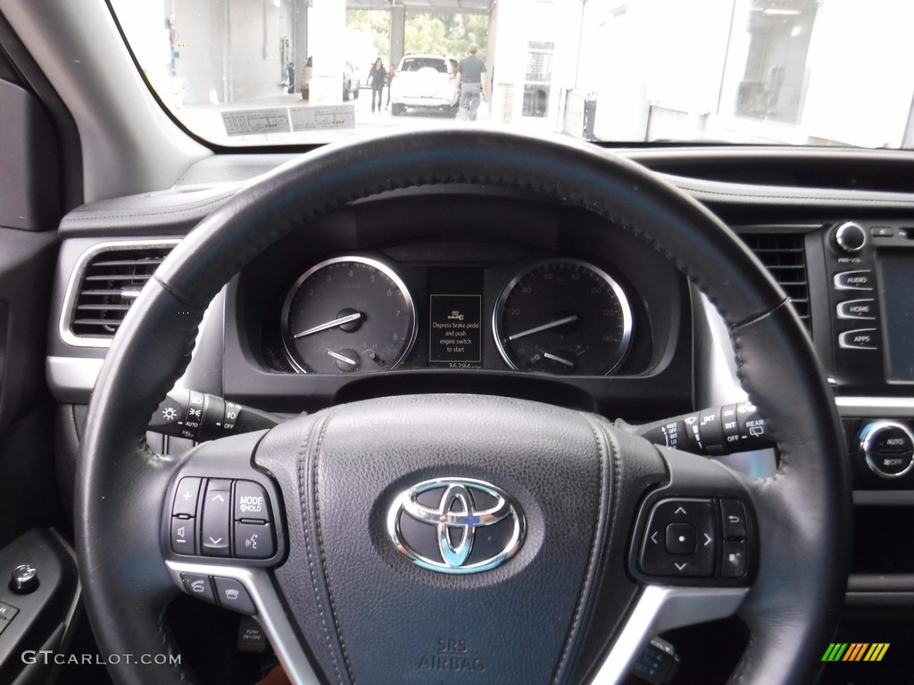 2015 Highlander XLE AWD - Attitude Black Metallic / Black photo #19