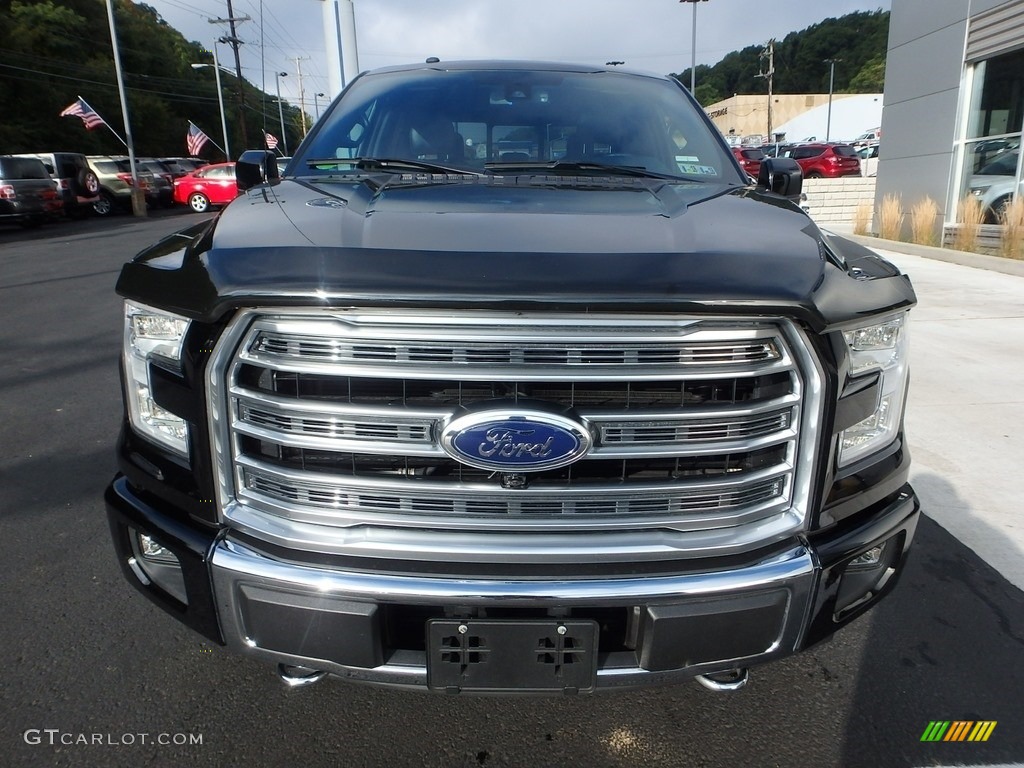 2017 F150 Limited SuperCrew 4x4 - Shadow Black / Limited Black/Mojave photo #7