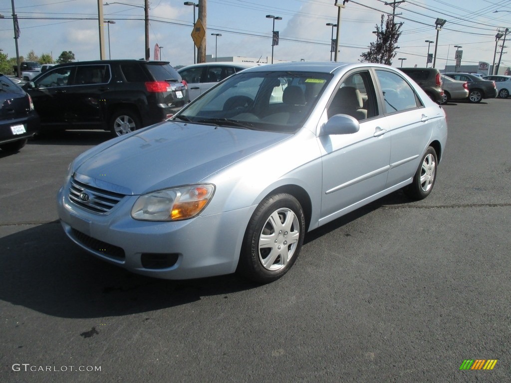 2007 Spectra LX Sedan - Ice Blue / Gray photo #2