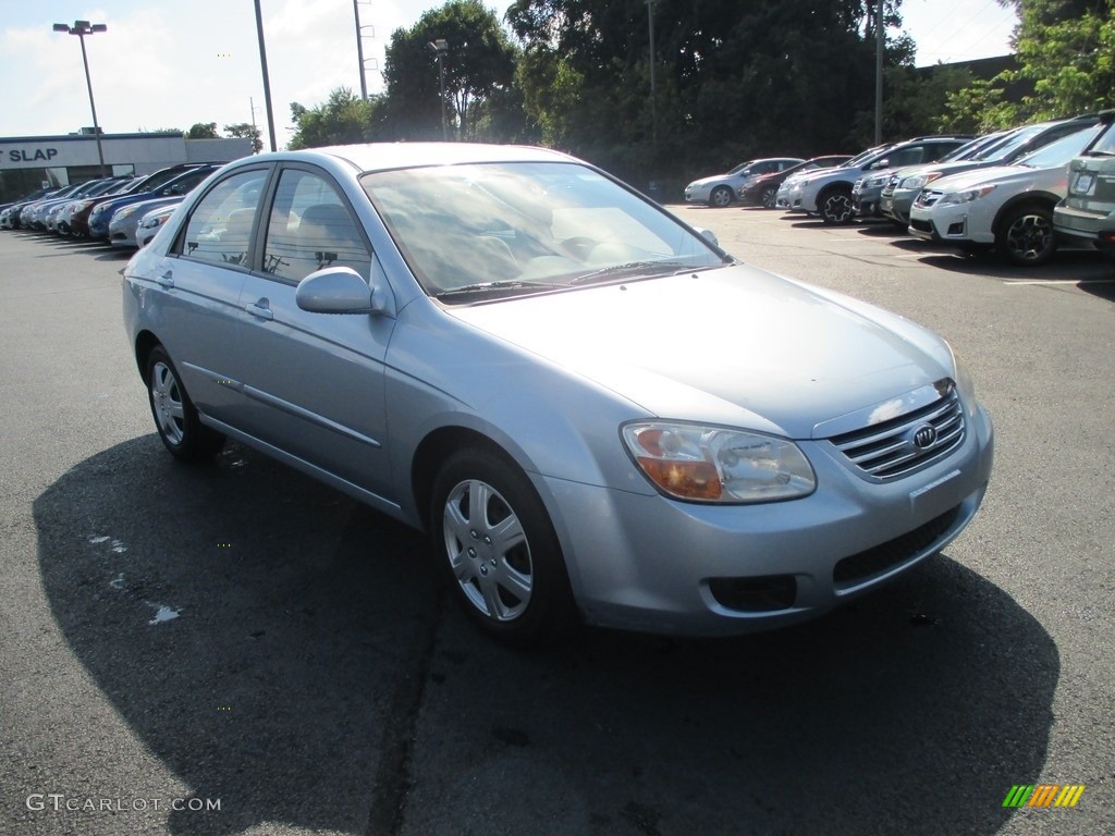 2007 Spectra LX Sedan - Ice Blue / Gray photo #4