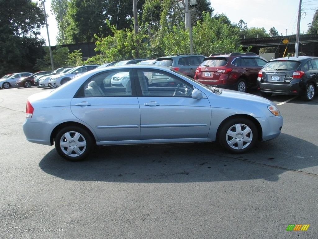 2007 Spectra LX Sedan - Ice Blue / Gray photo #5