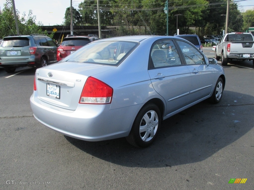 2007 Spectra LX Sedan - Ice Blue / Gray photo #6