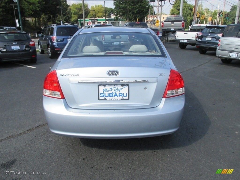2007 Spectra LX Sedan - Ice Blue / Gray photo #7