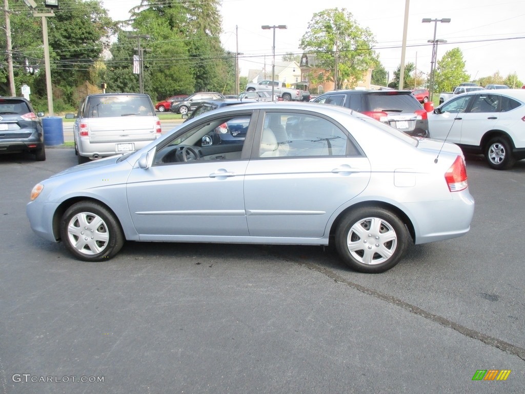 2007 Spectra LX Sedan - Ice Blue / Gray photo #9