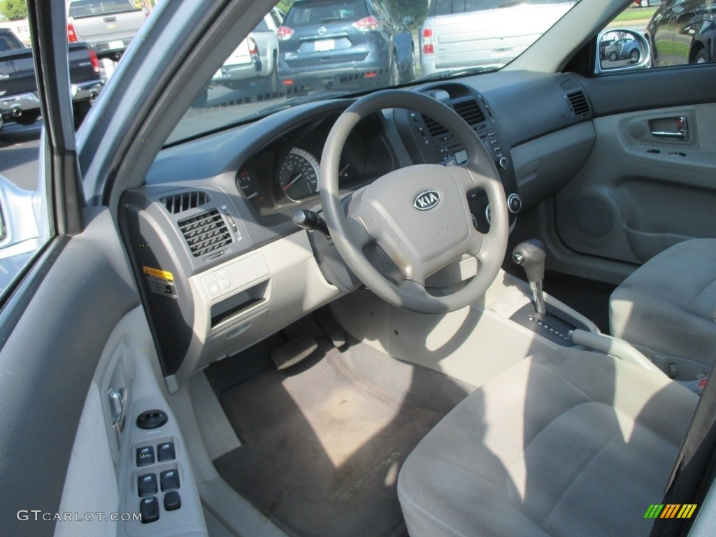 2007 Spectra LX Sedan - Ice Blue / Gray photo #11