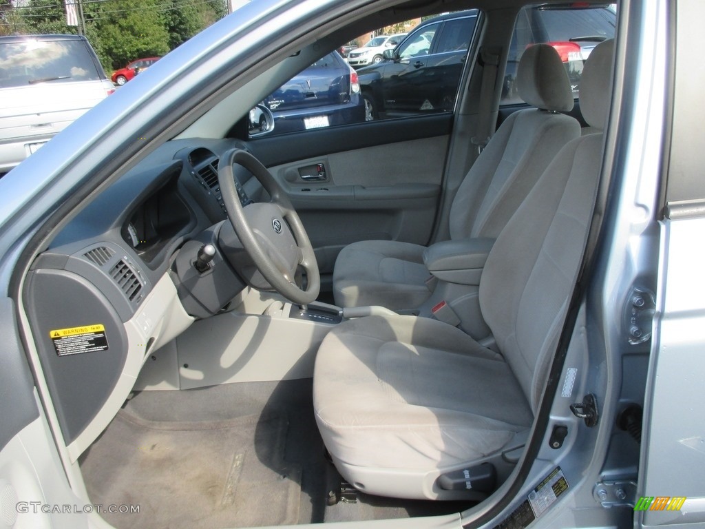 2007 Spectra LX Sedan - Ice Blue / Gray photo #12