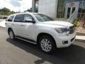 2018 Blizzard White Pearl Toyota Sequoia Platinum 4x4  photo #1