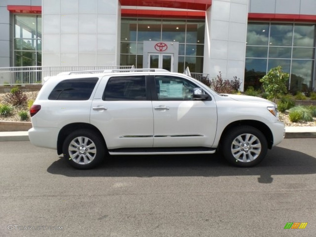 Blizzard White Pearl 2018 Toyota Sequoia Platinum 4x4 Exterior Photo #122642845