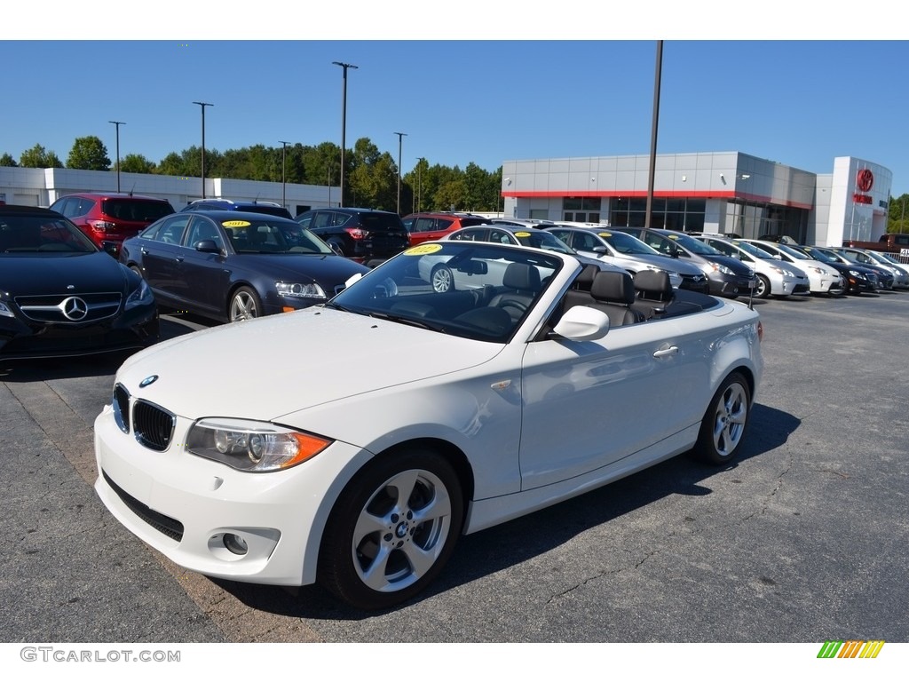 2012 1 Series 128i Convertible - Alpine White / Black photo #2