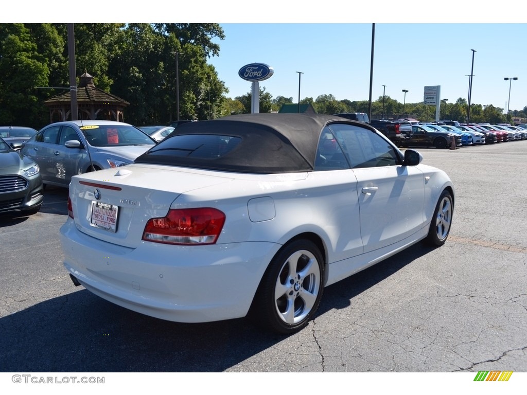 2012 1 Series 128i Convertible - Alpine White / Black photo #5