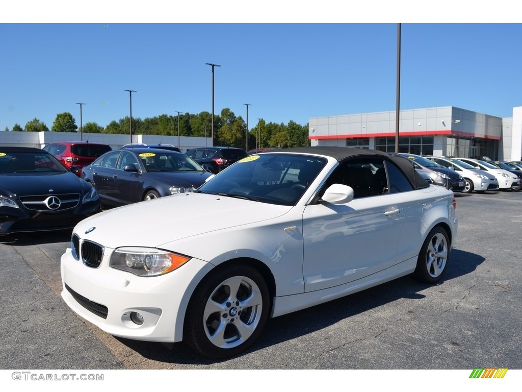 2012 1 Series 128i Convertible - Alpine White / Black photo #11