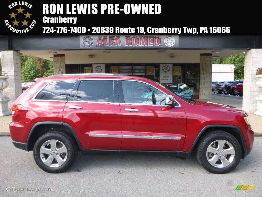 2011 Grand Cherokee Limited 4x4 - Inferno Red Crystal Pearl / Black/Light Frost Beige photo #1