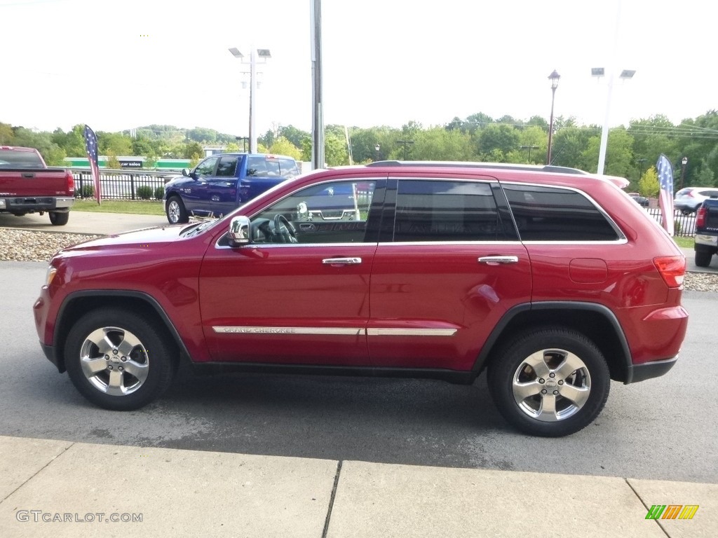 2011 Grand Cherokee Limited 4x4 - Inferno Red Crystal Pearl / Black/Light Frost Beige photo #6