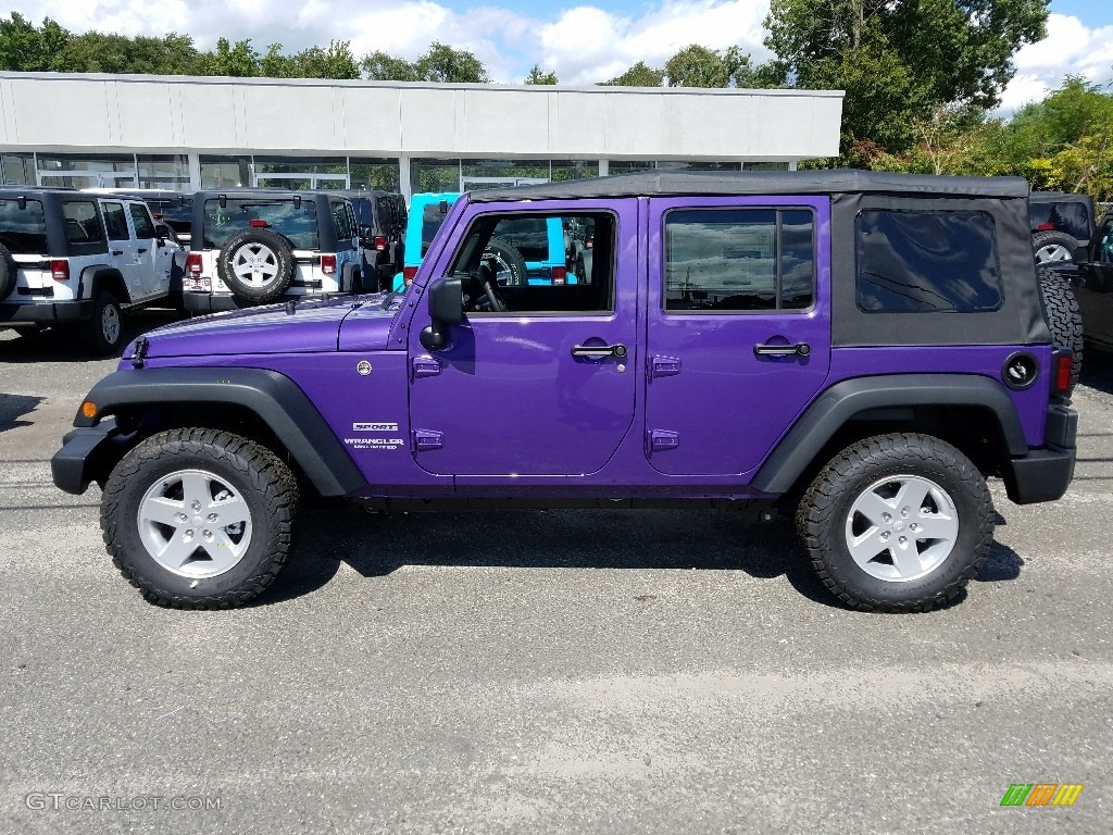 2017 Wrangler Unlimited Sport 4x4 - Extreme Purple / Black photo #3