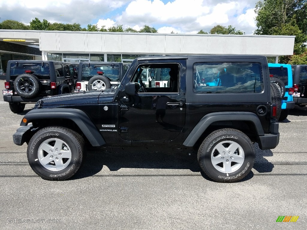 2017 Wrangler Sport 4x4 - Black / Black photo #3
