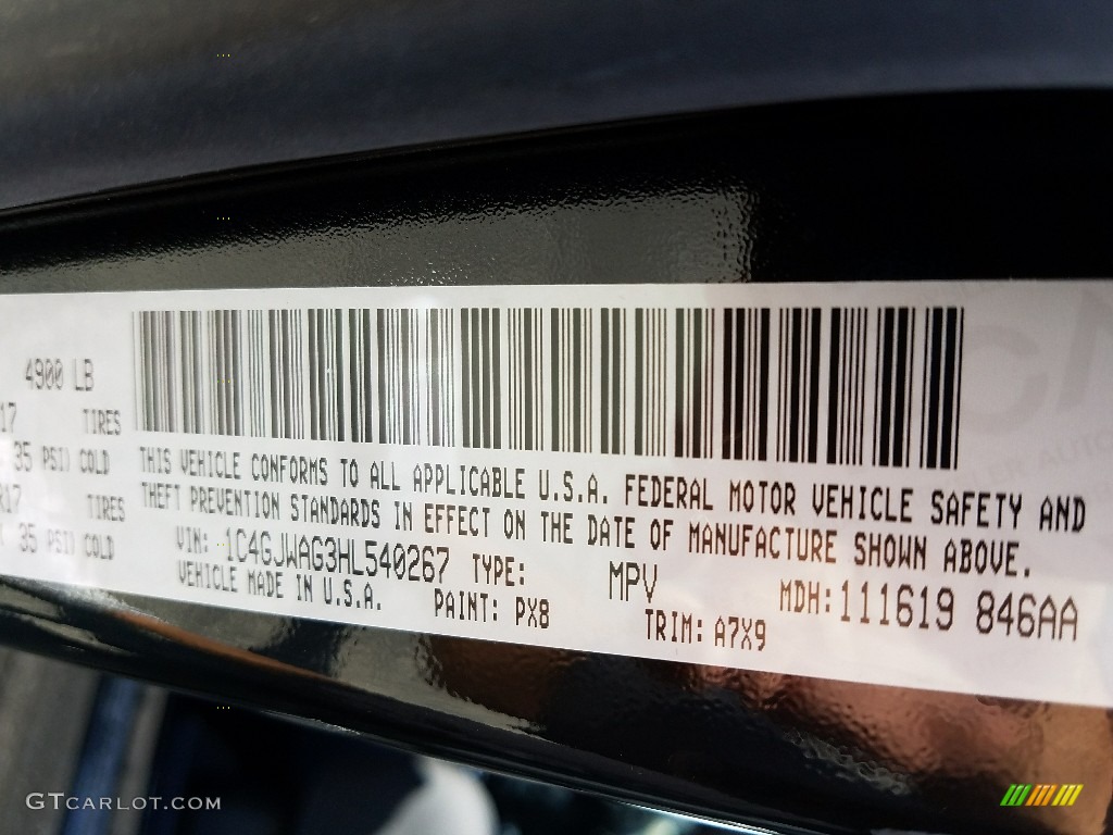 2017 Wrangler Sport 4x4 - Black / Black photo #8