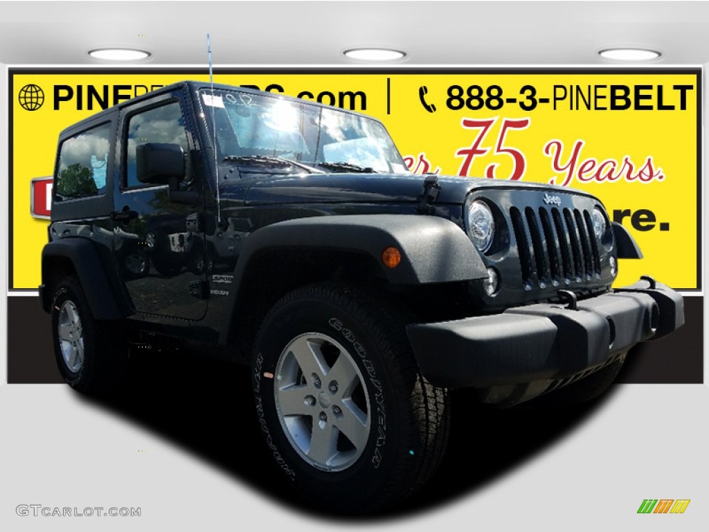 2017 Wrangler Sport 4x4 - Rhino / Black photo #1