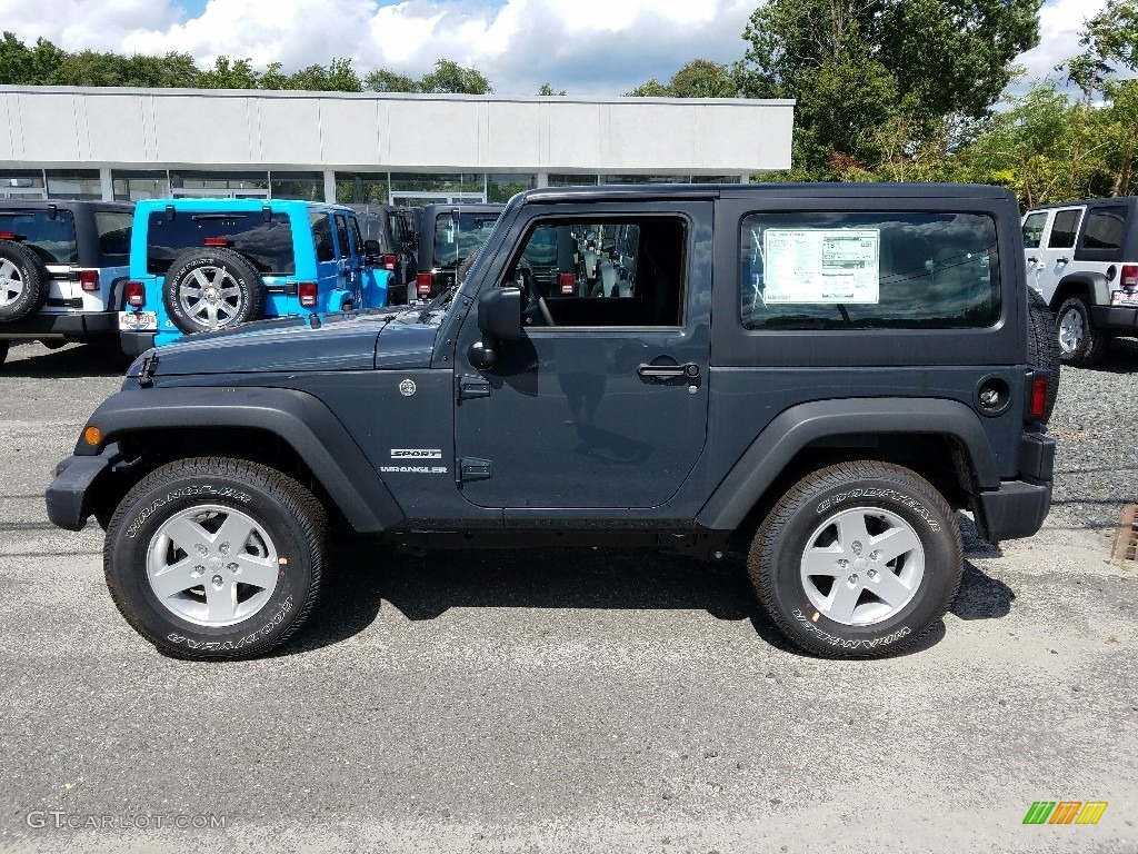 2017 Wrangler Sport 4x4 - Rhino / Black photo #3