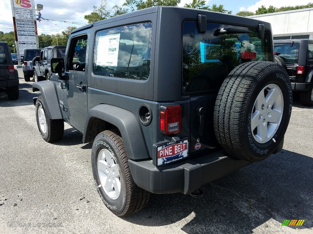 2017 Wrangler Sport 4x4 - Rhino / Black photo #4