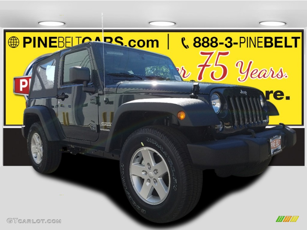 2017 Wrangler Sport 4x4 - Black / Black photo #1