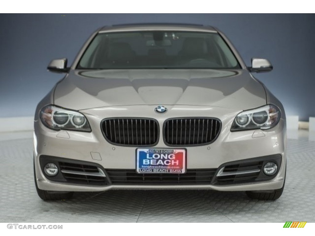 2015 5 Series 528i Sedan - Cashmere Silver Metallic / Black photo #2