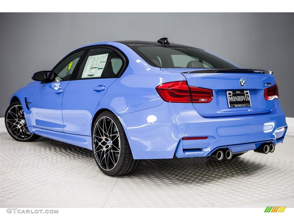 2018 M3 Sedan - Yas Marina Blue Metallic / Black photo #3