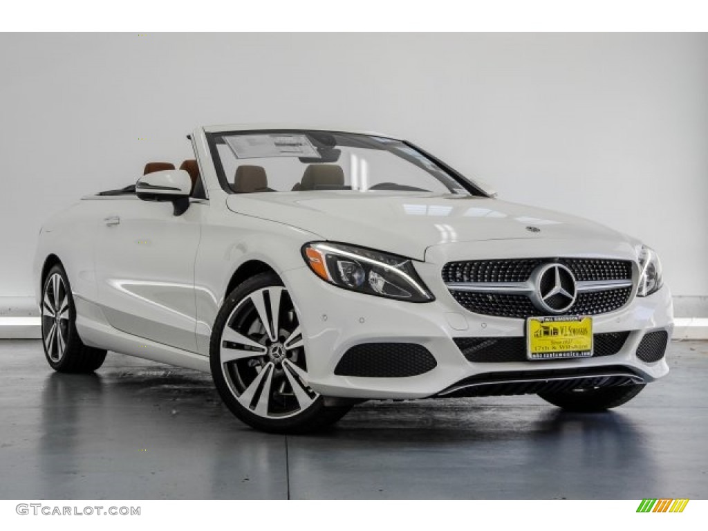 designo Diamond White Metallic 2018 Mercedes-Benz C 300 Cabriolet Exterior Photo #122656010