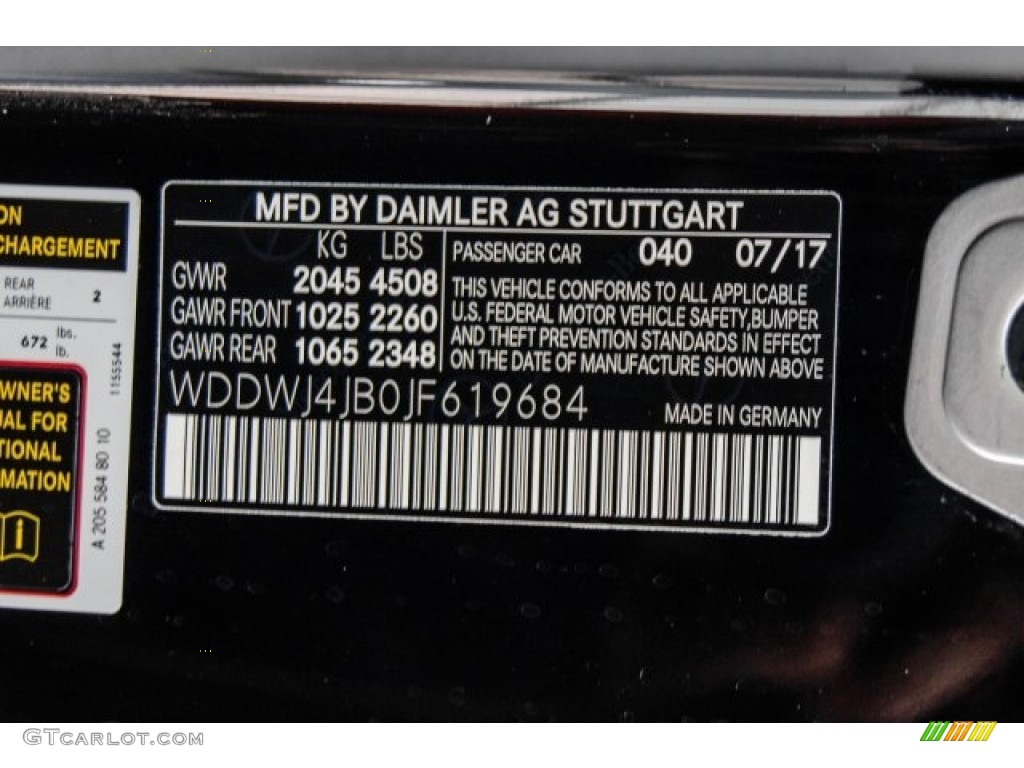 2018 Mercedes-Benz C 300 Coupe Parts Photos