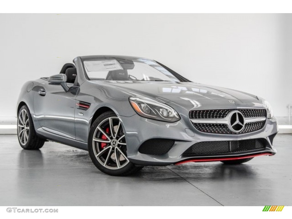 Selenite Grey Metallic 2018 Mercedes-Benz SLC 300 Roadster Exterior Photo #122656685