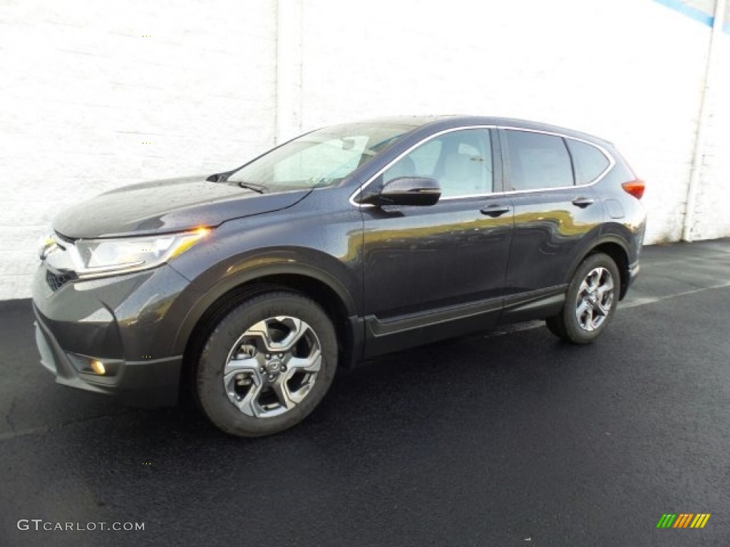 2017 CR-V EX AWD - Gunmetal Metallic / Gray photo #5