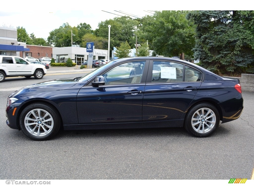 2017 3 Series 320i xDrive Sedan - Imperial Blue Metallic / Venetian Beige/Black photo #5