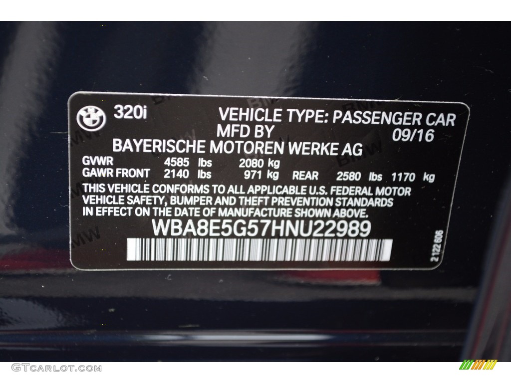 2017 3 Series 320i xDrive Sedan - Imperial Blue Metallic / Venetian Beige/Black photo #34
