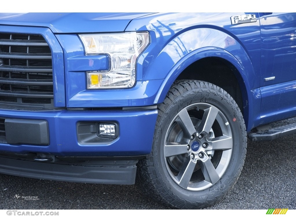 2017 F150 XLT SuperCrew 4x4 - Lightning Blue / Black photo #2