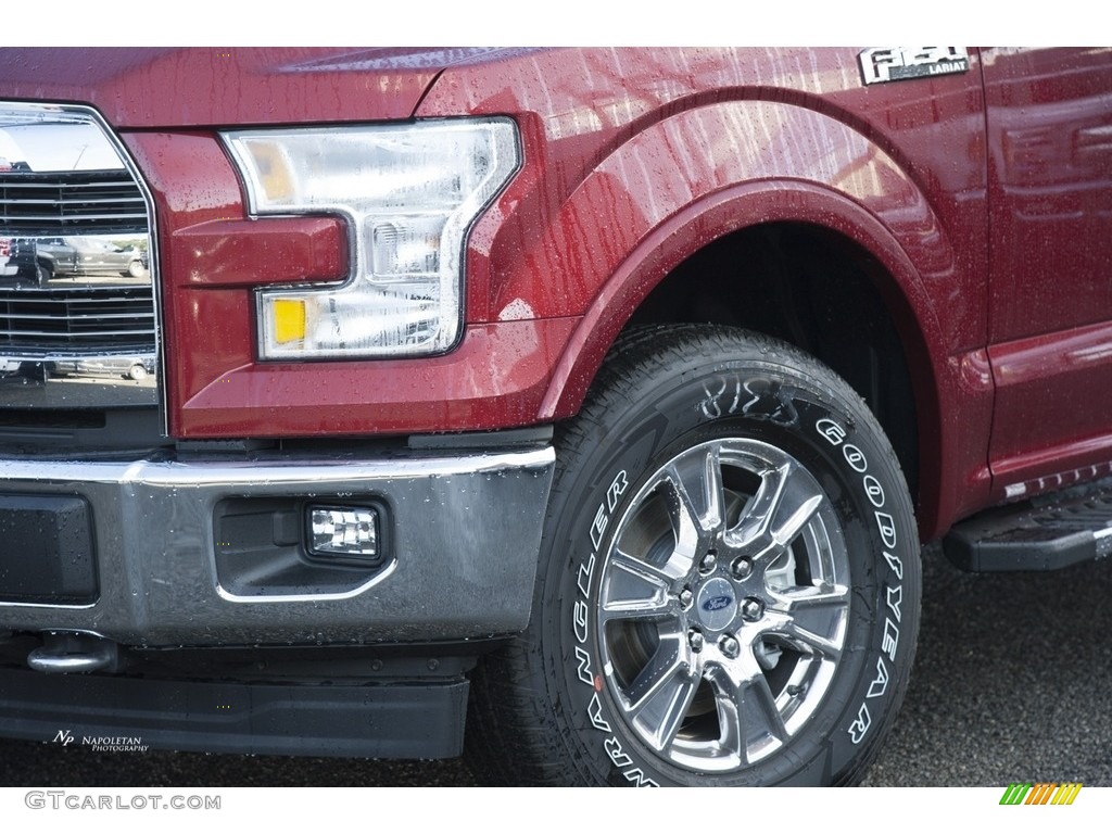 2017 F150 Lariat SuperCrew 4X4 - Ruby Red / Black photo #2