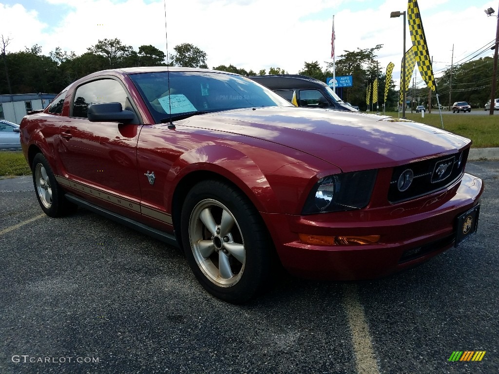 2009 Dark Candy Apple Red Ford Mustang V6 Coupe 122646475