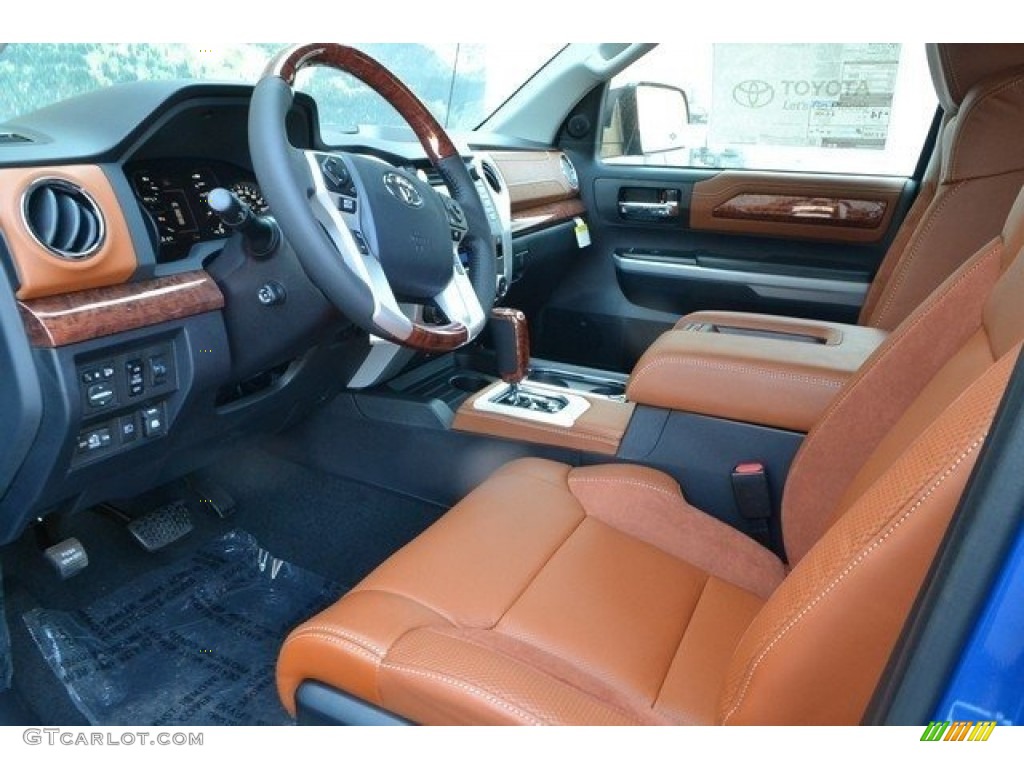 1794 Edition Black/Brown Interior 2018 Toyota Tundra 1794 Edition CrewMax 4x4 Photo #122661989