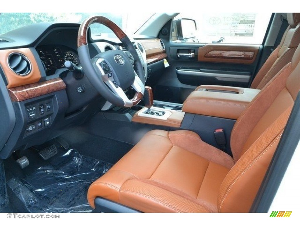 1794 Edition Black/Brown Interior 2018 Toyota Tundra 1794 Edition CrewMax 4x4 Photo #122662601