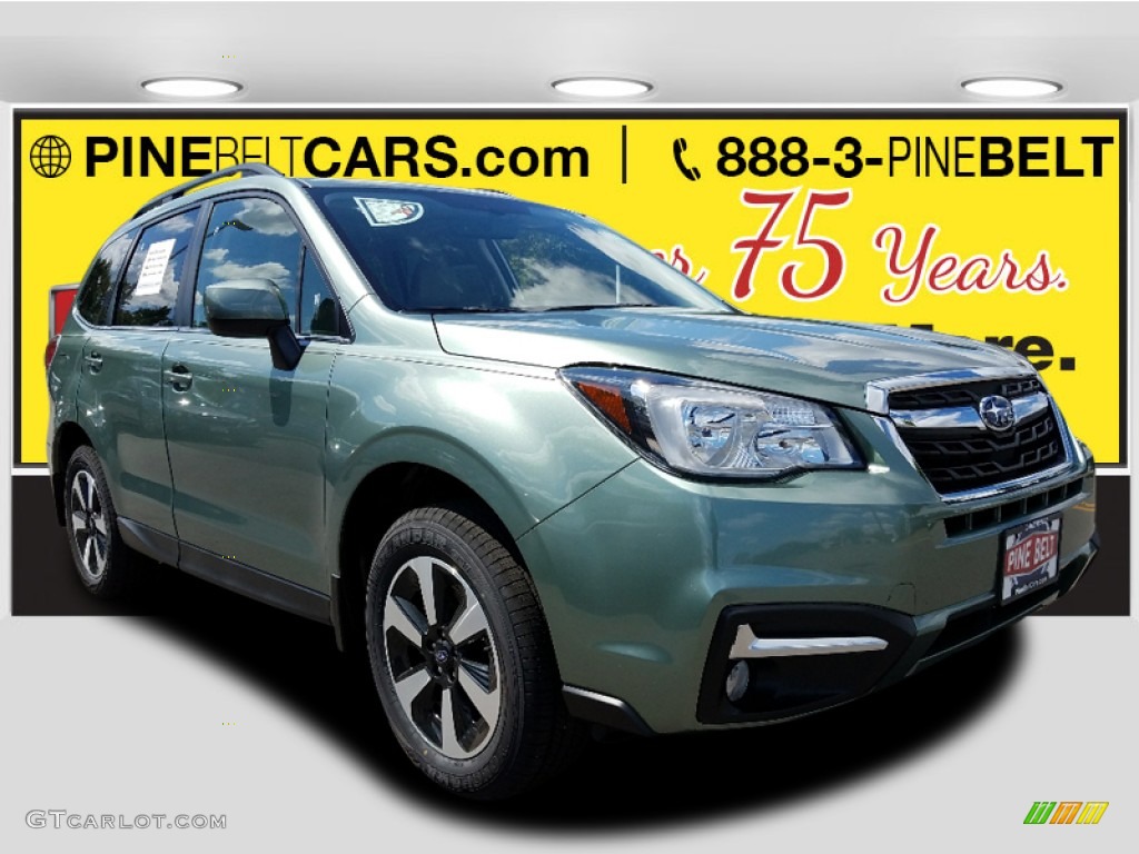 2018 Forester 2.5i Limited - Jasmine Green Metallic / Platinum photo #1