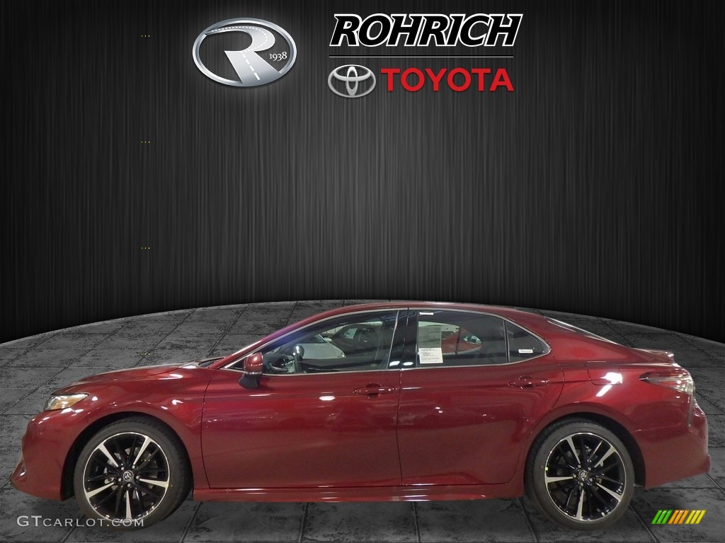 2018 Camry XSE V6 - Ruby Flare Pearl / Black photo #3