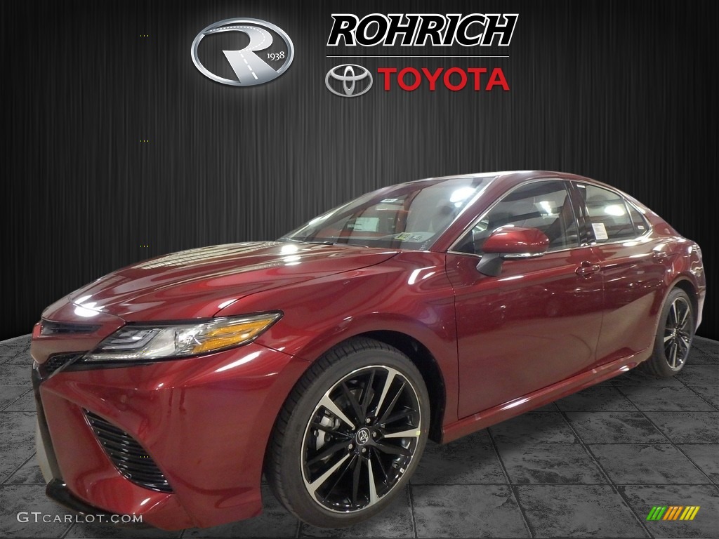 2018 Camry XSE V6 - Ruby Flare Pearl / Black photo #4