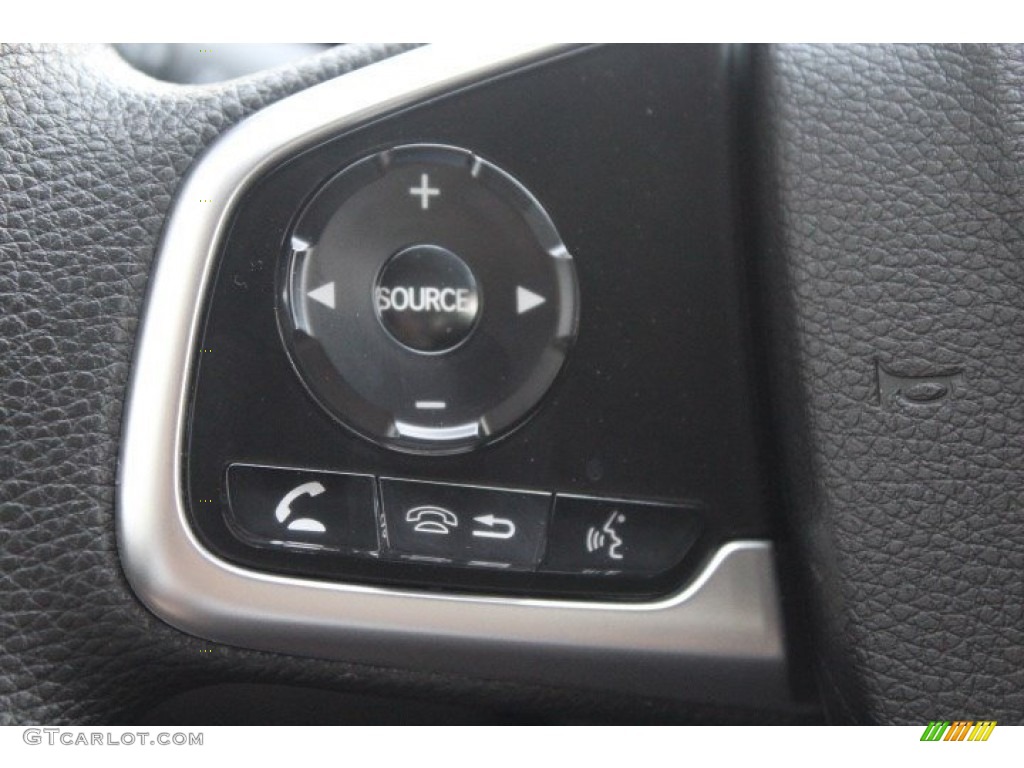 2017 Civic LX Sedan - Modern Steel Metallic / Black photo #13